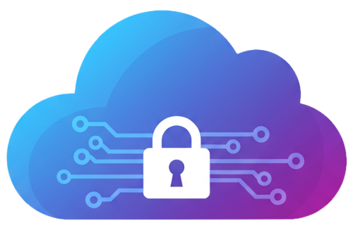 Protect your SME with Deep Blue Backup's Solutions Cloud Icon with padlock